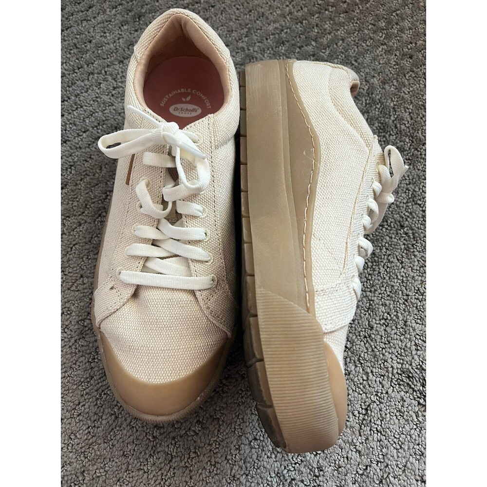 Dr. Scholl's Time Off Platform Sneaker, Women's Size 10 M, Beige MSRP $90 - Picture 4 of 10